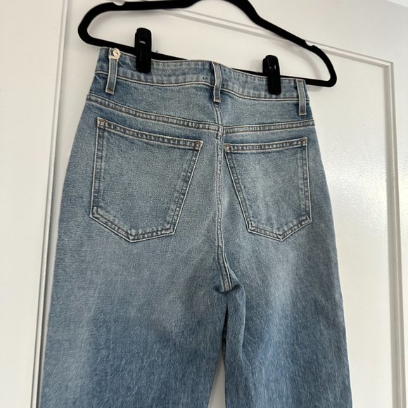 ❌SOLD❌NWT Khaite Abigail Denim Jeans High-rise Straight-leg Sz 27 Janesville - Picture 9 of 11